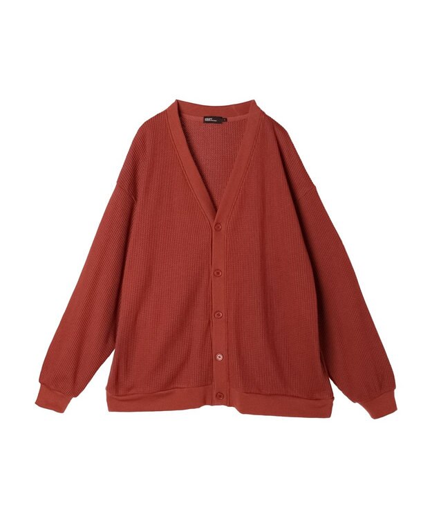 CRAFT STANDARD BOUTIQUE ワッフルカーディガン Brick Red