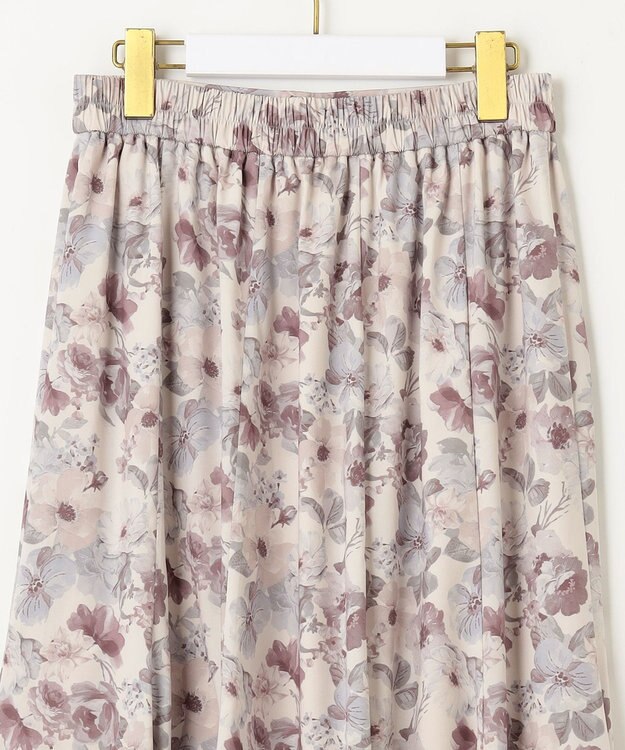 ANY SIS 【洗える】フルブルームフラワープリント スカート アイボリー系