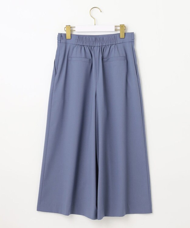 ANY SIS 【洗える】エアリーワイド クロップド パンツ ダルブルー