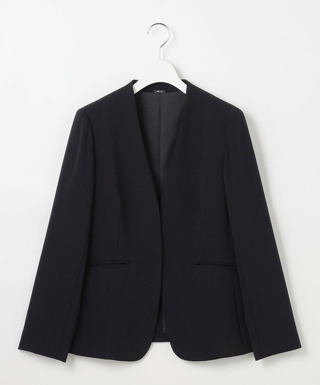 ANY SIS L セレモニーダブルクロス カラーレス ジャケット ネイビー