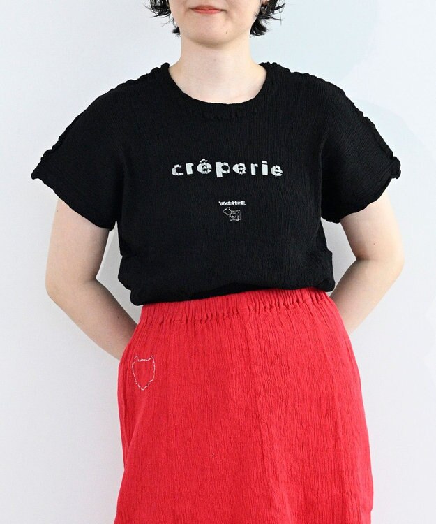 crêprie tsumori chisato creperie DOLMAN SLEEVES T-SHIRT クレプリ ドルマンスリーブTシャツ BLACK
