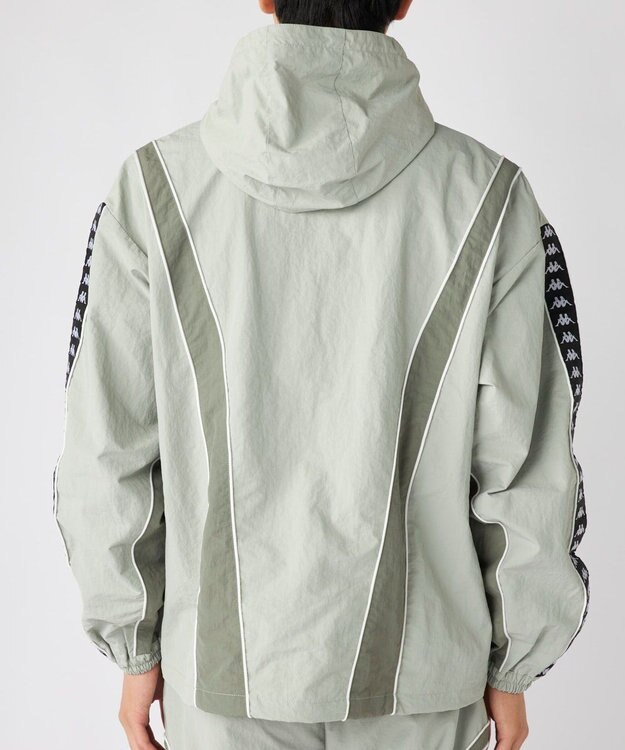 OP／FILA 【Kappa】オーバーシルエット バンダナイロントラックジャケット グレー