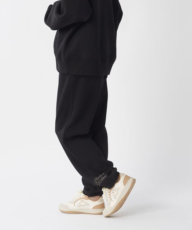 OP／FILA 【Kappa】レギュラーフィット ユニセックススウェットパンツ ブラック