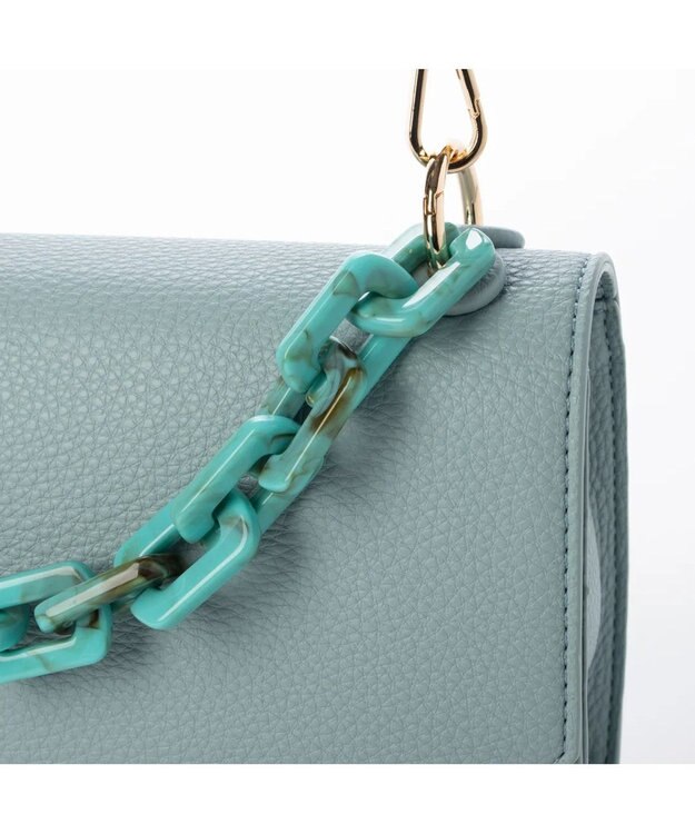 UNBILLION kakatoo プラチェーンハンドルスクエアショルダー SBL