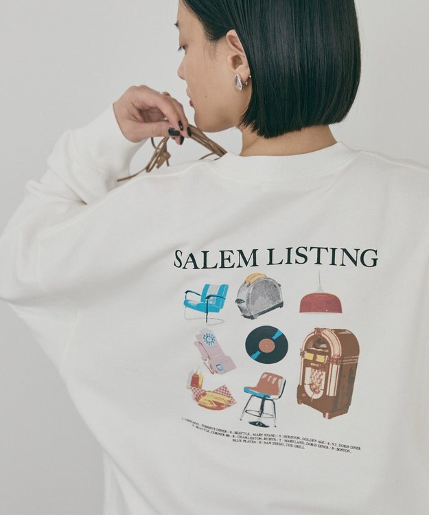 AMERICAN HOLIC Diner 裏毛プルオーバー Off White