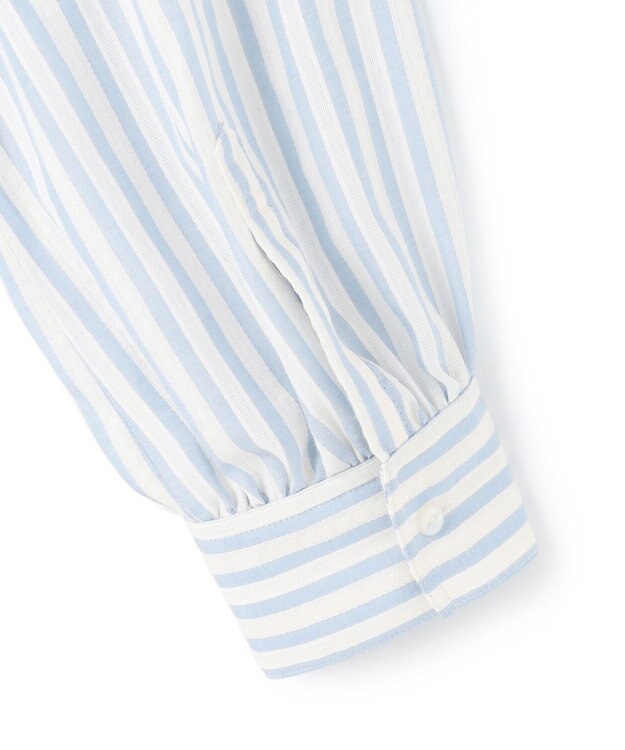 J.PRESS YORK STREET 【WOMEN】サイドドローストリング シャツブラウス サックスブルー系1