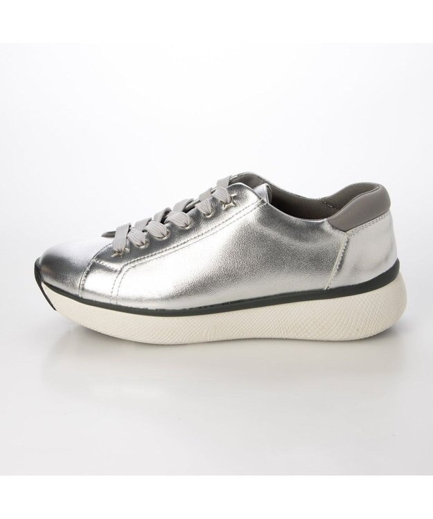 MODE ET JACOMO <MODE ET JACOMO>レースアップ厚底スニーカー シルバー