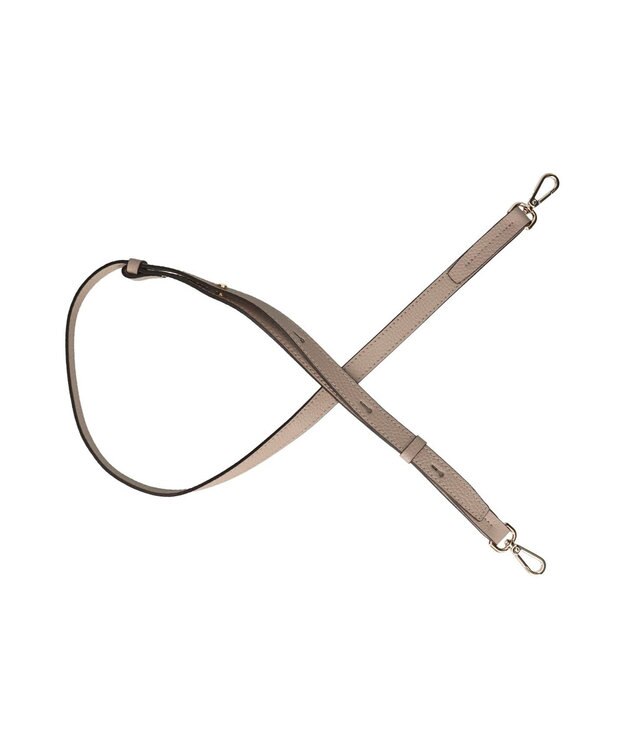 INTER-CHAUSSURES 【LORISTELLA】シュリンクレザーベーシックハンドバッグ ライトグレー