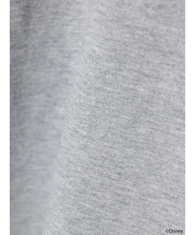 earth music&ecology Ｄｉｓｎｅｙ／袖プリントフィガロロンＴ Gray Mixture