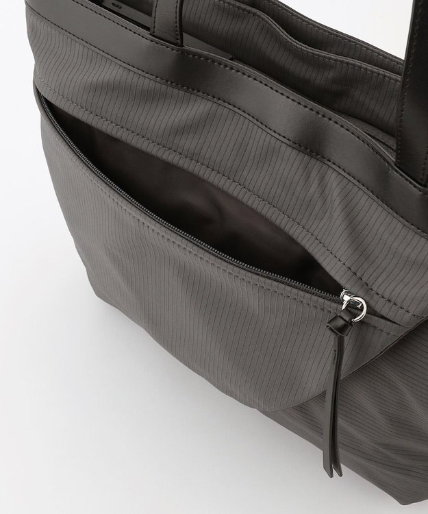 Y'SACCS コーデュロイライクナイロントート グレー