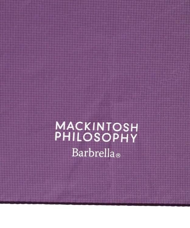 MOONBAT 【大きめ】マッキントッシュ フィロソフィー 折りたたみ傘 Barbrella 超軽量 約85g 無地 55cm パープル