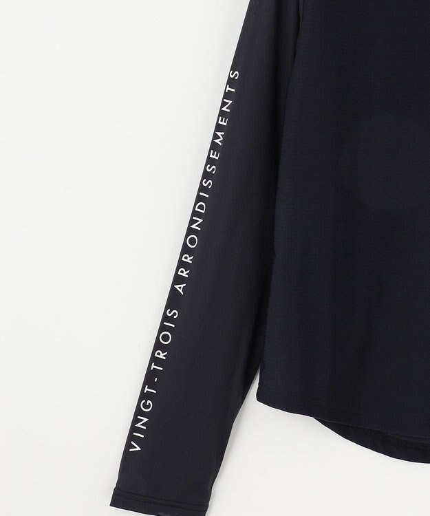 23区GOLF 【WOMEN】AIR TOOLライト シアースリーブモックネック ブラック系