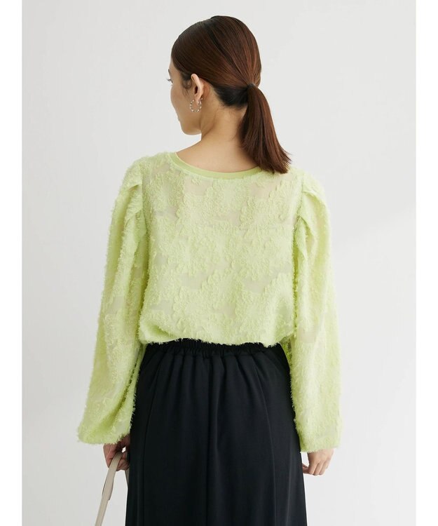 Green Parks シャギージャガードプルオーバー Green