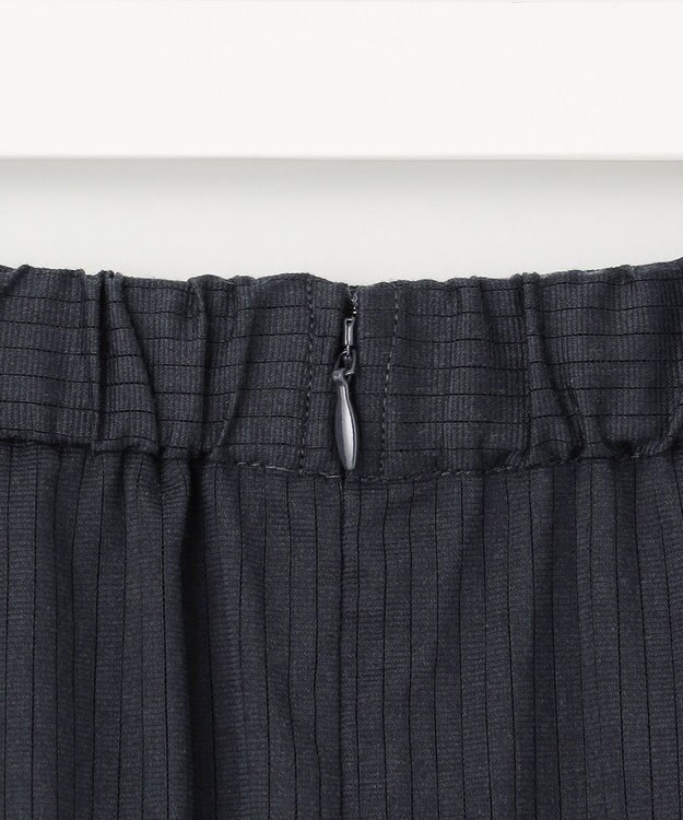 J.PRESS LADIES 【洗える】カールマイヤーシアー シャドーストライプ スカート ネイビー系