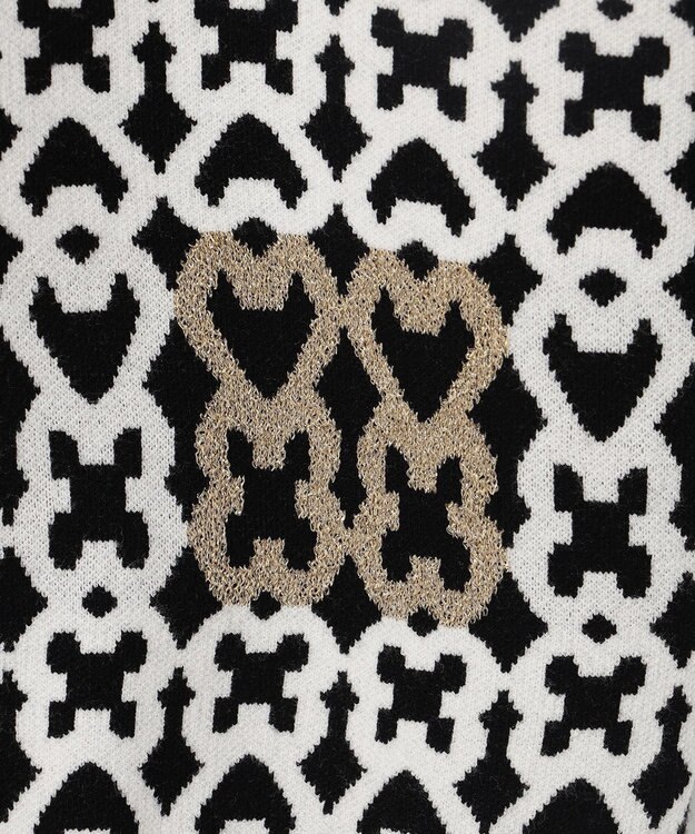 23区GOLF 【WOMEN】モノグラムジャガードセーター ブラック系5