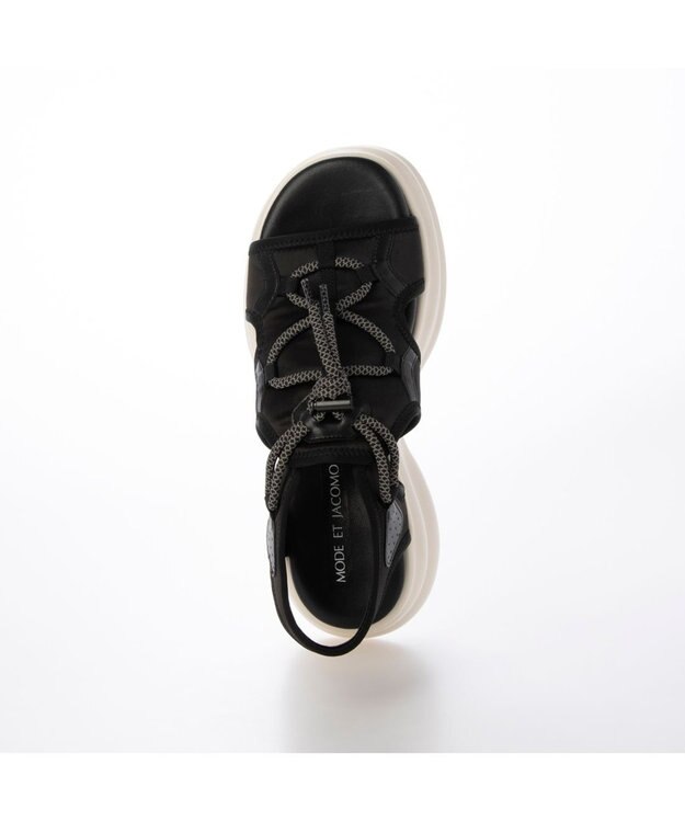 MODE ET JACOMO <MODE ET JACOMO>ボリュームソールスポーツサンダル ブラック