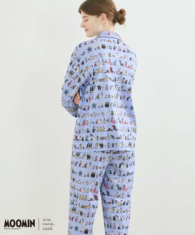 une nana cool 【ムーミン】【綿100%】 MOOMIN * une nana cool  開襟パジャマ SX