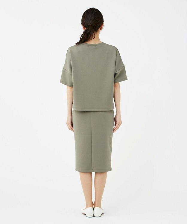 KASHIYAMA 【抗菌繊維】スタイリッシュジャージー トップス オリーブ