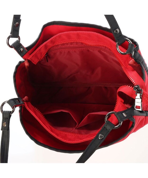 Y'SACCS 【Y’SACCS vous et】 横型3層トート レッド