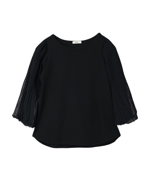 earth music&ecology マジョリカプリーツプルオーバー Black