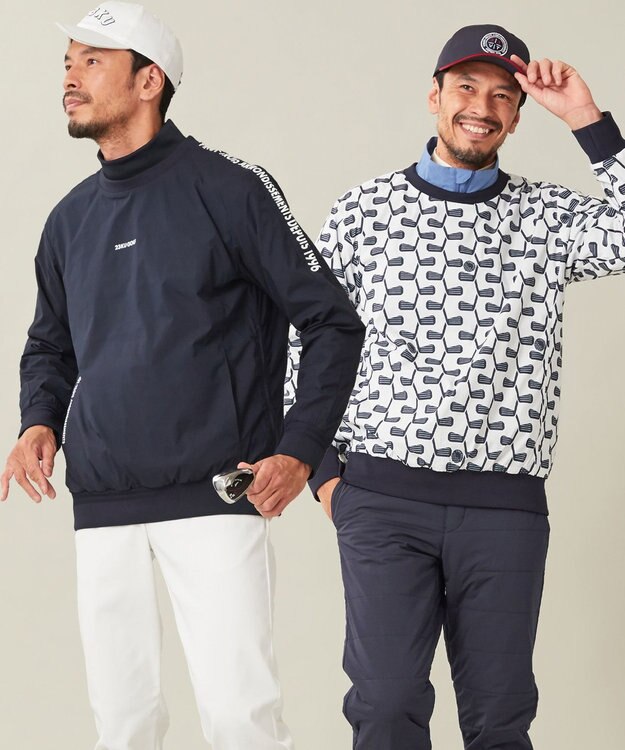 23区GOLF 5WAY着用可能【MEN】【ストレッチ】ツインスニード ネイビー系