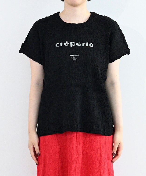 crêprie tsumori chisato creperie DOLMAN SLEEVES T-SHIRT クレプリ ドルマンスリーブTシャツ BLACK
