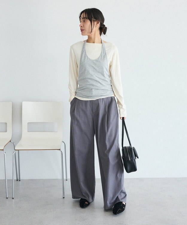 CRAFT STANDARD BOUTIQUE 2点セット/ホルターネック+ロンTee Ivory