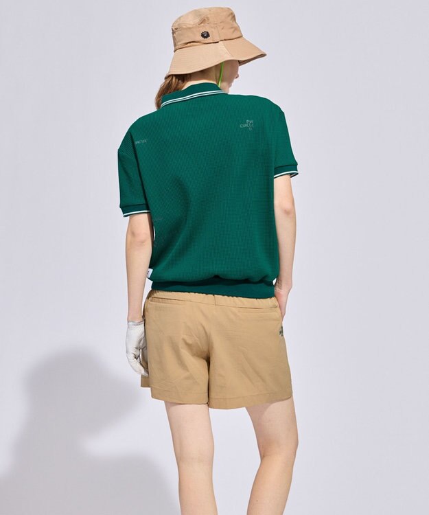 PW CIRCULUS 【WOMEN】ワッフルハーフジップポロ 2026年モデル ゴルフウェア レディース グリーン系