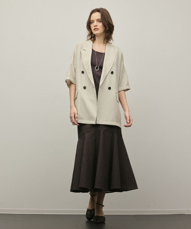 GRACE CONTINENTAL ドルマンテーラードジャケット ベージュ