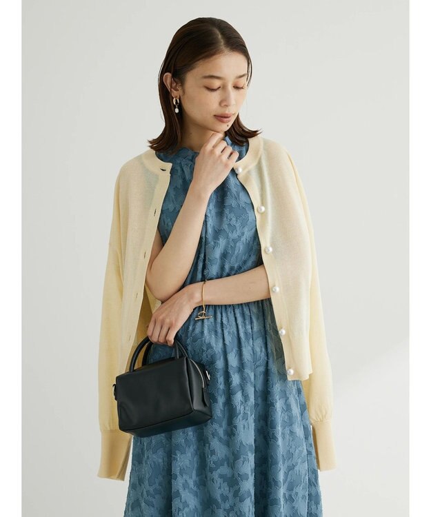 Green Parks ・ＥＬＥＮＣＡＲＥ　ＤＵＥ　パールボタンシアーカーデ Off White