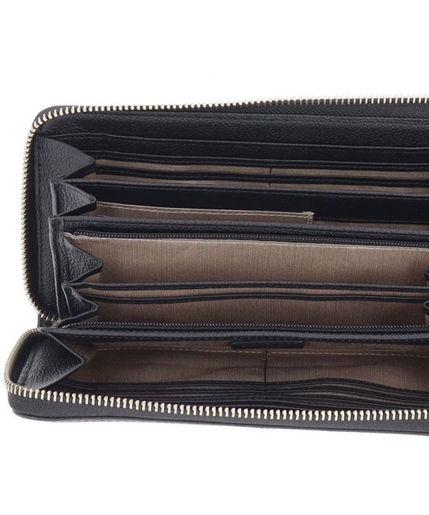 LANVIN en Bleu カリヨン ラウンド長財布 ブラック