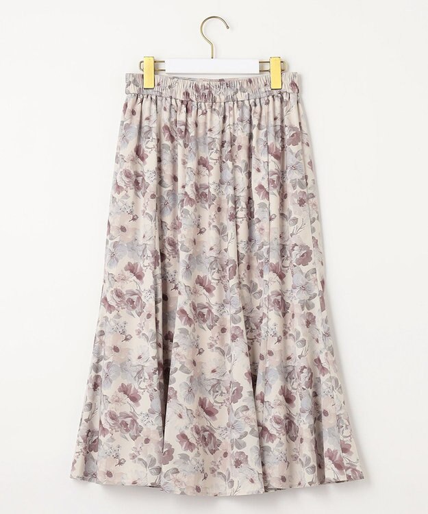 ANY SIS 【洗える】フルブルームフラワープリント スカート アイボリー系