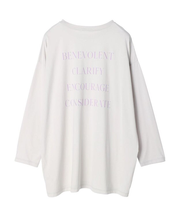 Green Parks シアーバックロゴチュニック Light Gray