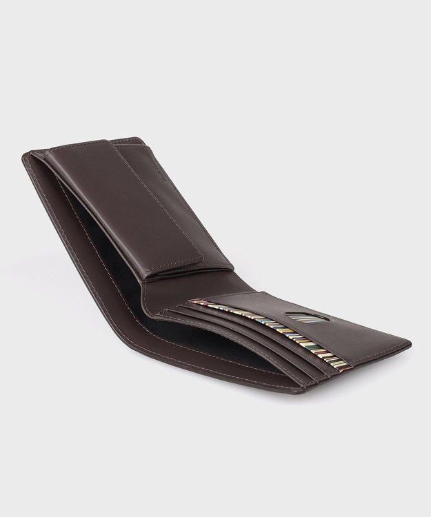 Paul Smith ベジタンストライプ 2つ折り財布 グレー