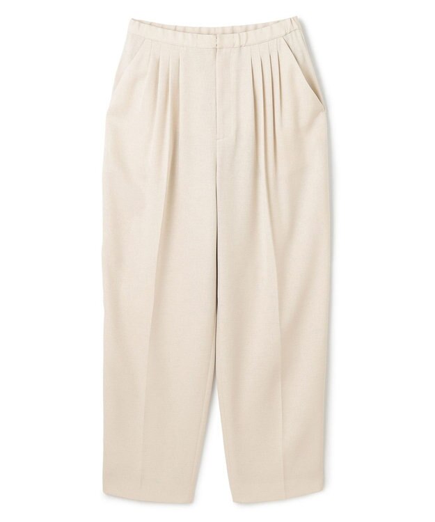 uncrave リネンライクツイル テーパードパンツ エクリュ