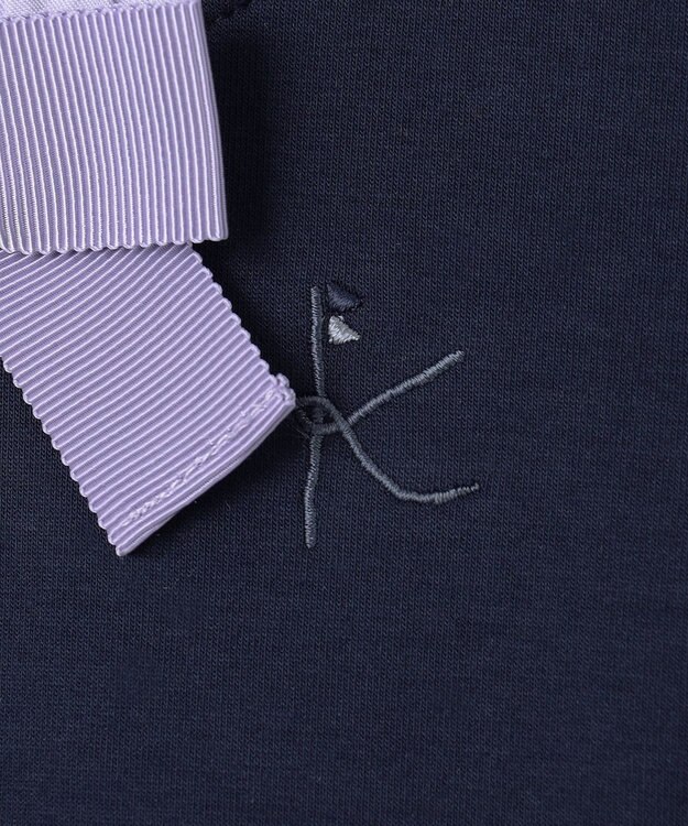 組曲 KIDS 【110-140㎝】ボウタイリボン トップス ネイビー系