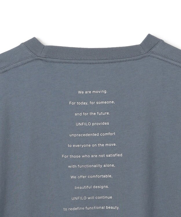 UNFILO MENS ベーシック ロゴT ダルブルー