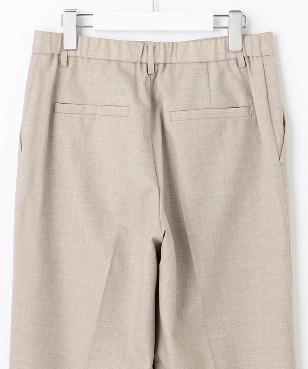 自由区 【セットアップ可】ライトウールトロピカル ストレートパンツ ベージュ系