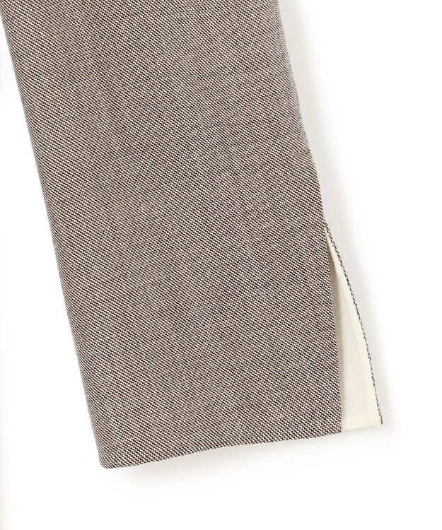 BEIGE， GRANET / ノーカラーリバージャケット Taupe×Ecru