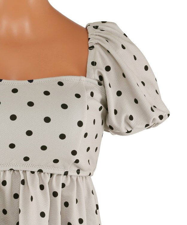 San-ai Resort（三愛水着楽園） パフスリーブノンワイヤービキニ　9M　【San-ai Resort（サンアイリゾート）】 ベージュ×ブラック