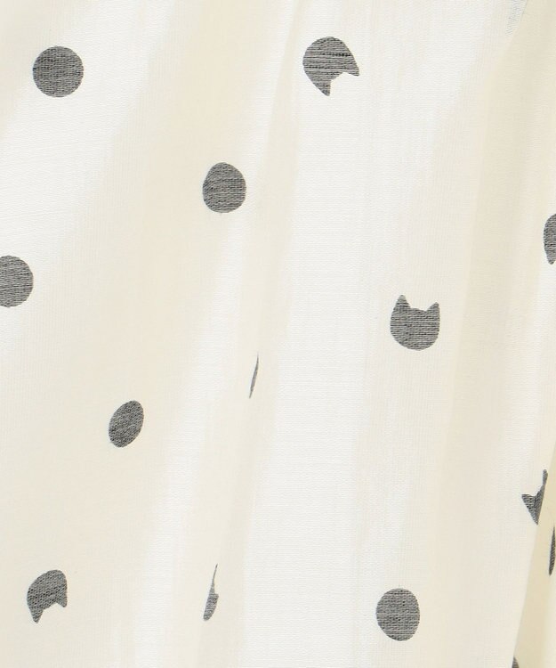 ANY KIDS ネコ×ドット スカート エクリュ