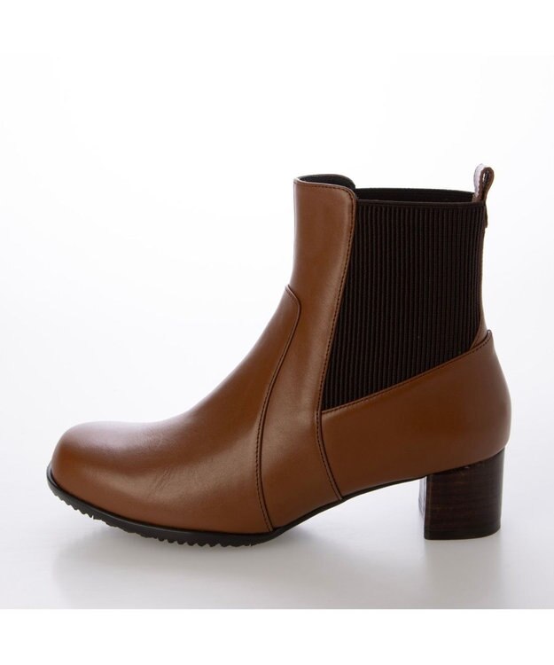 ing 【WEB限定】サイドゴアショートブーツ ブラウン