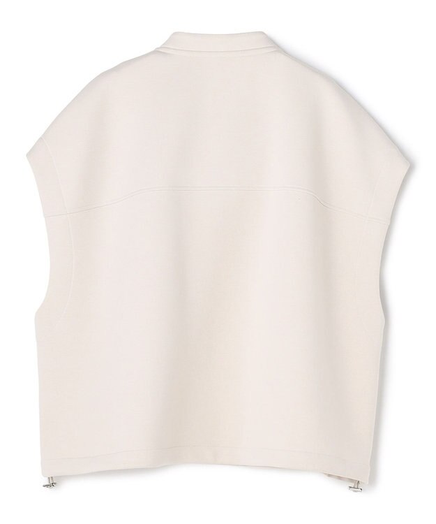 UNFILO BEAUTY FORM JERSEY スリーブレス ブルゾン グレージュ