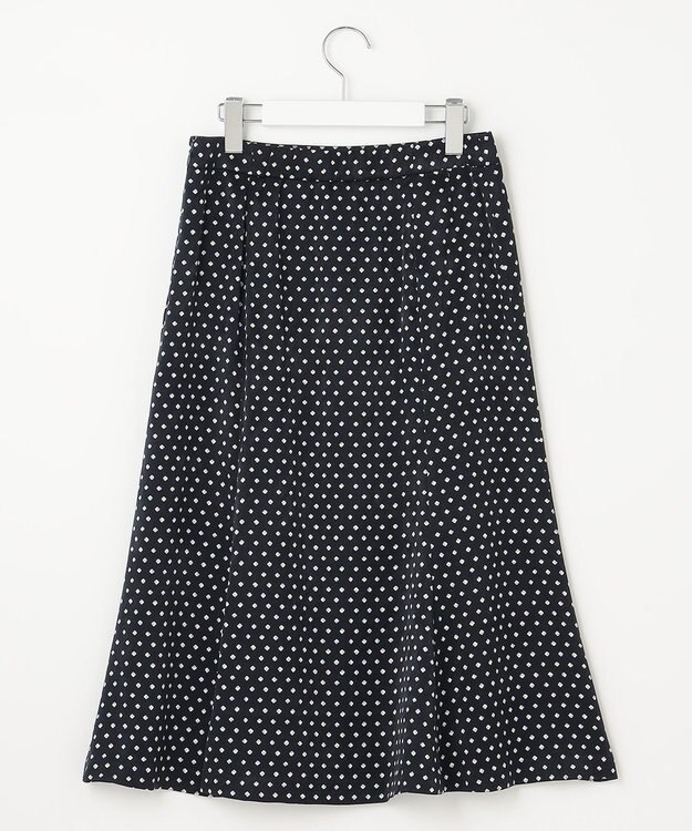J.PRESS LADIES 【洗える】ジオメトリック マーメイド スカート ネイビー系5