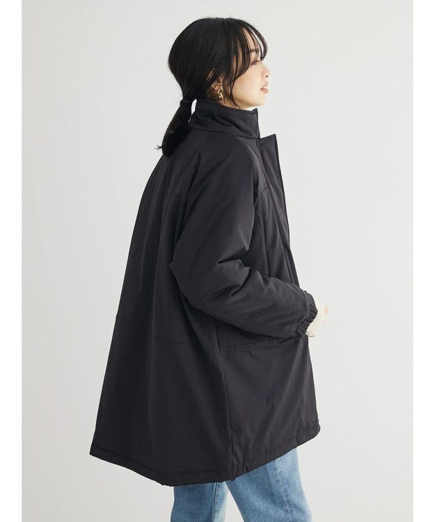 Green Parks あったか中綿コート Black