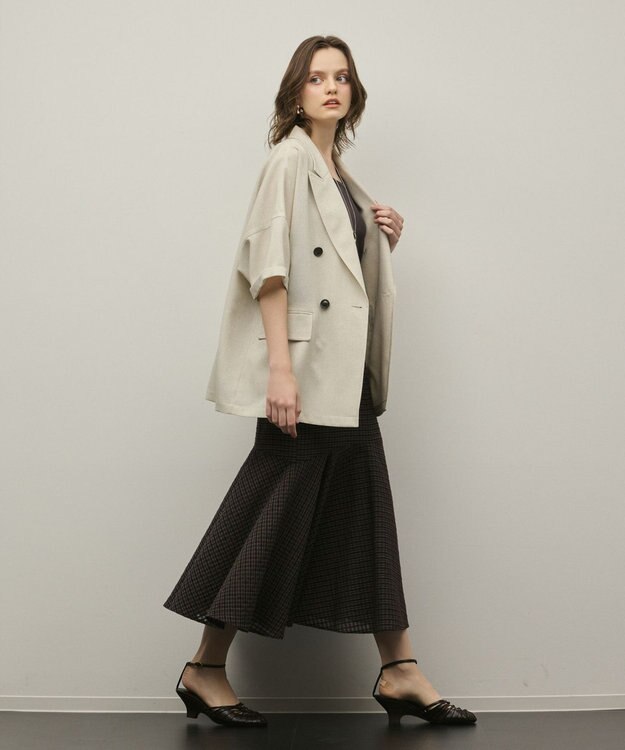 GRACE CONTINENTAL ドルマンテーラードジャケット ベージュ