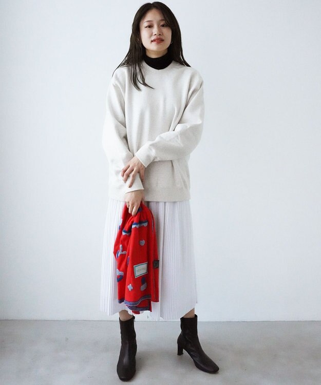 nitorito 【UNISEX】Sanpo オリジナル柄 ストール red