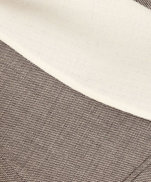 BEIGE， GRANET / ノーカラーリバージャケット Taupe×Ecru