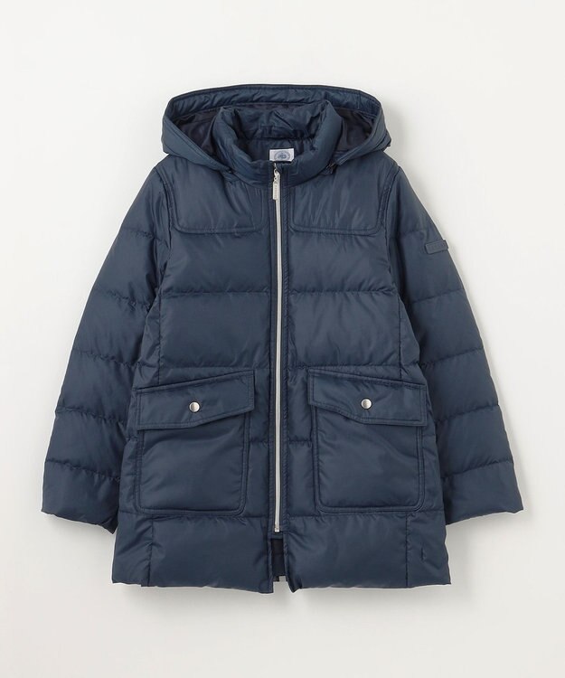 J.PRESS KIDS 【140-170cm】【撥水】50Dタフタ ダウンコート ネイビー系