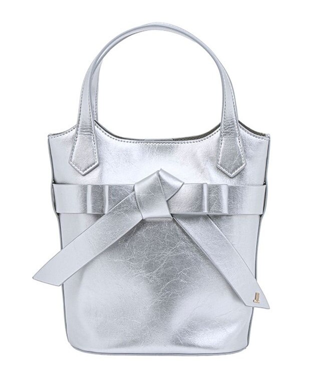 LANVIN en Bleu リュバン ミニトート シルバー